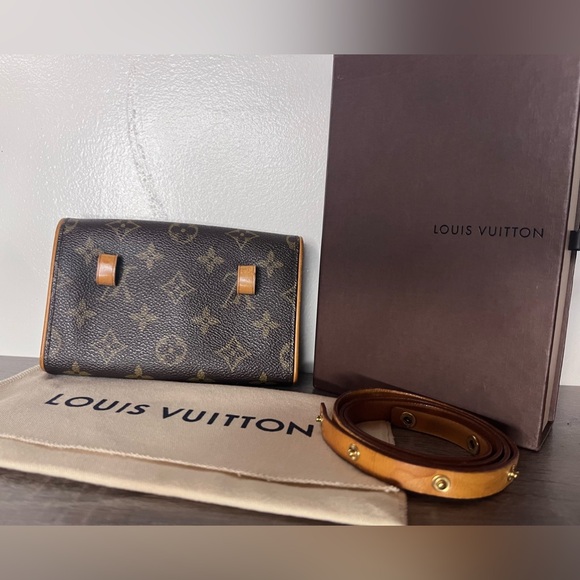 Authentic Louis Vuitton Pochette Florentine Pouch Waist Bag/ clutch/ fanny pack - Picture 2 of 12
